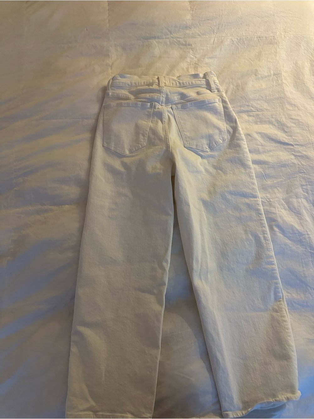 Madewell Perfect Vintage Wide-Leg Crop Jean size 27 off white